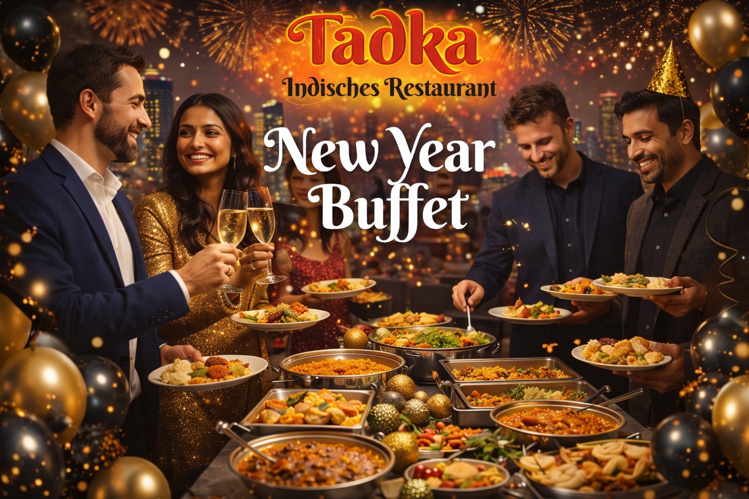 New Year Eve Dining at Tadka Buffet: Welcoming the Year the Indian Way